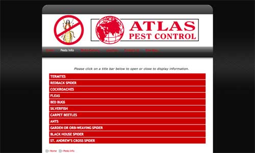 Atlas Pest Control Website